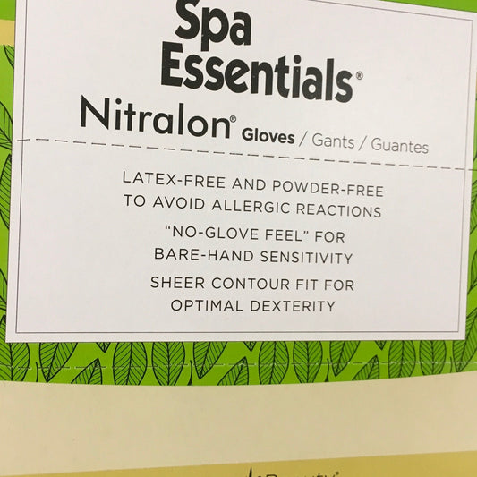 Spa Essentials Blue Nitralon Gloves (Large)