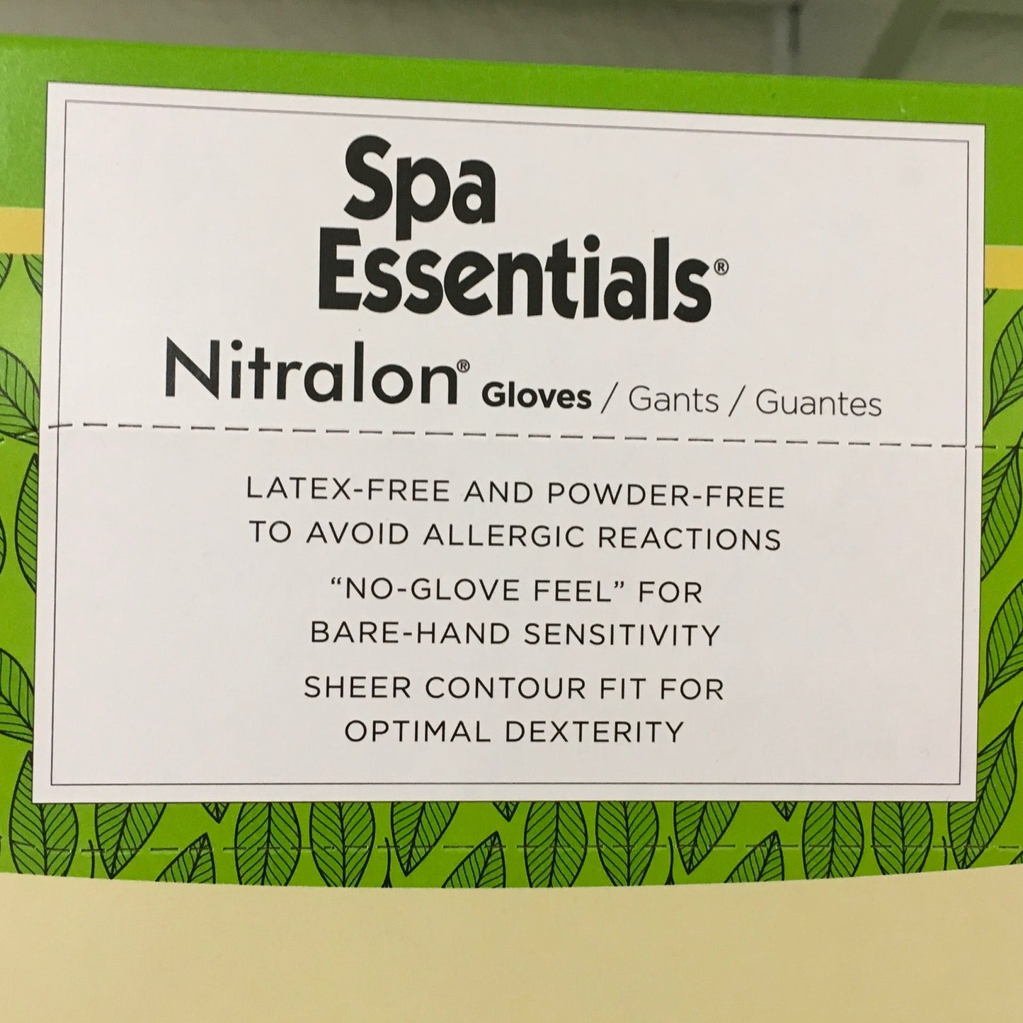 Spa Essentials Blue Nitralon Gloves Small