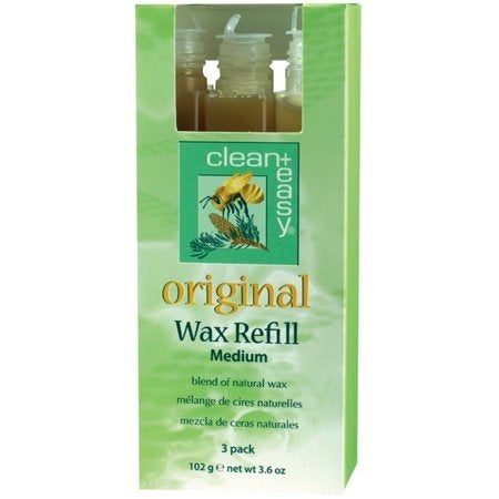 Clean + Easy Original Medium Wax Refills, 3 Count