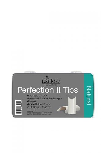 Ezflow Perfection II Tips - Natural- 100ct
