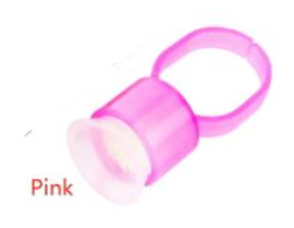 Cosmetic Ink Cup Holder Finger Ring — Pink