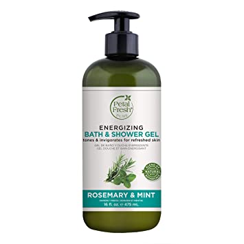 Petal Fresh Energizing Bath & Shower Gel Rosemary & Mint, 16 fl oz