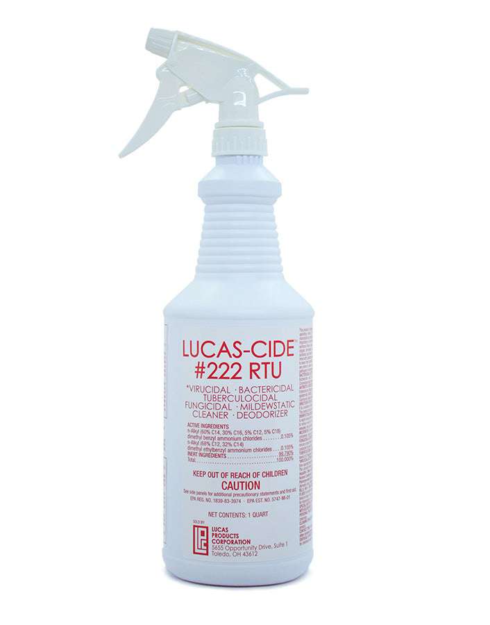 Lucas-Cide RTU™ – Ready To Use Hospital Grade Disinfectant - Quart