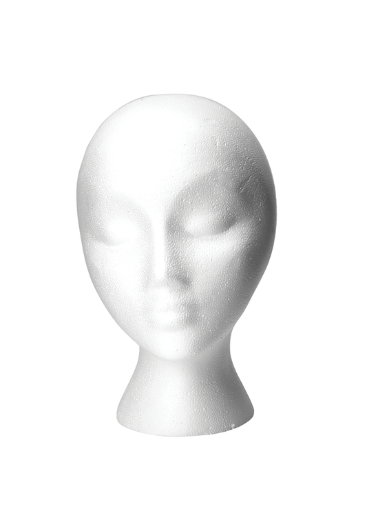 Donna Bella Styrofoam Mannequin Head