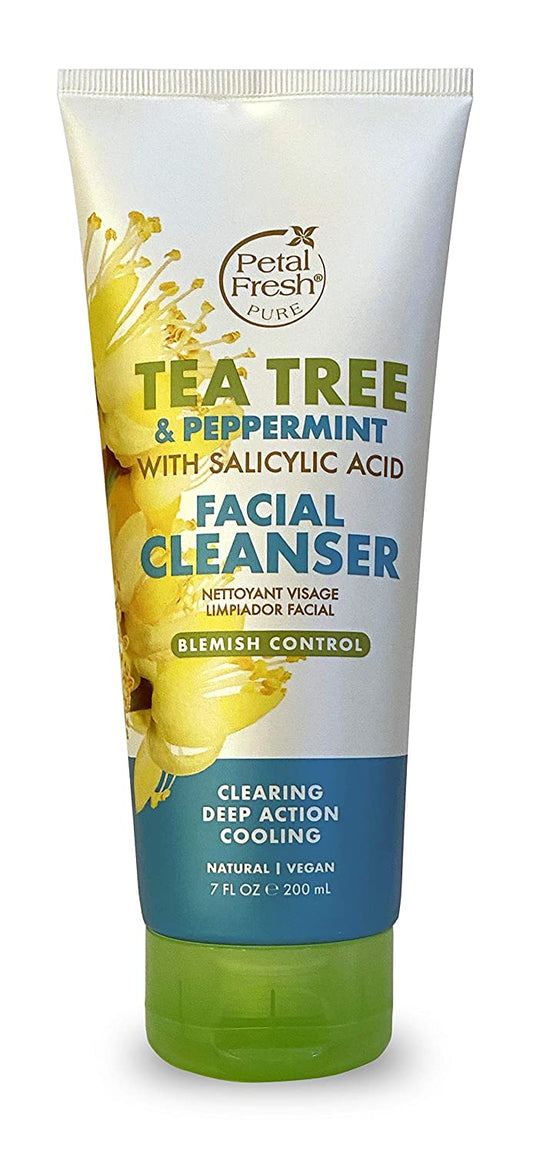 Petal Fresh Tea Tree  & Peppermint Facial Cleanser 7 oz