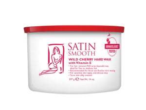 Satin Smooth Wild Cherry Hard Wax with Vitamin E (14 Oz)