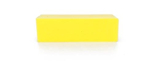 Soft Touch Yellow Buffer Block, Disinfectable Block 240 grit 3 way
