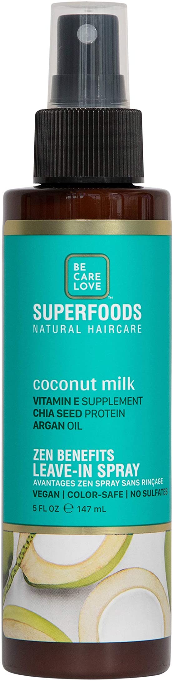 BCL Superfoods Natural Haircare Zen Benefits Leave-In Spray 5 oz